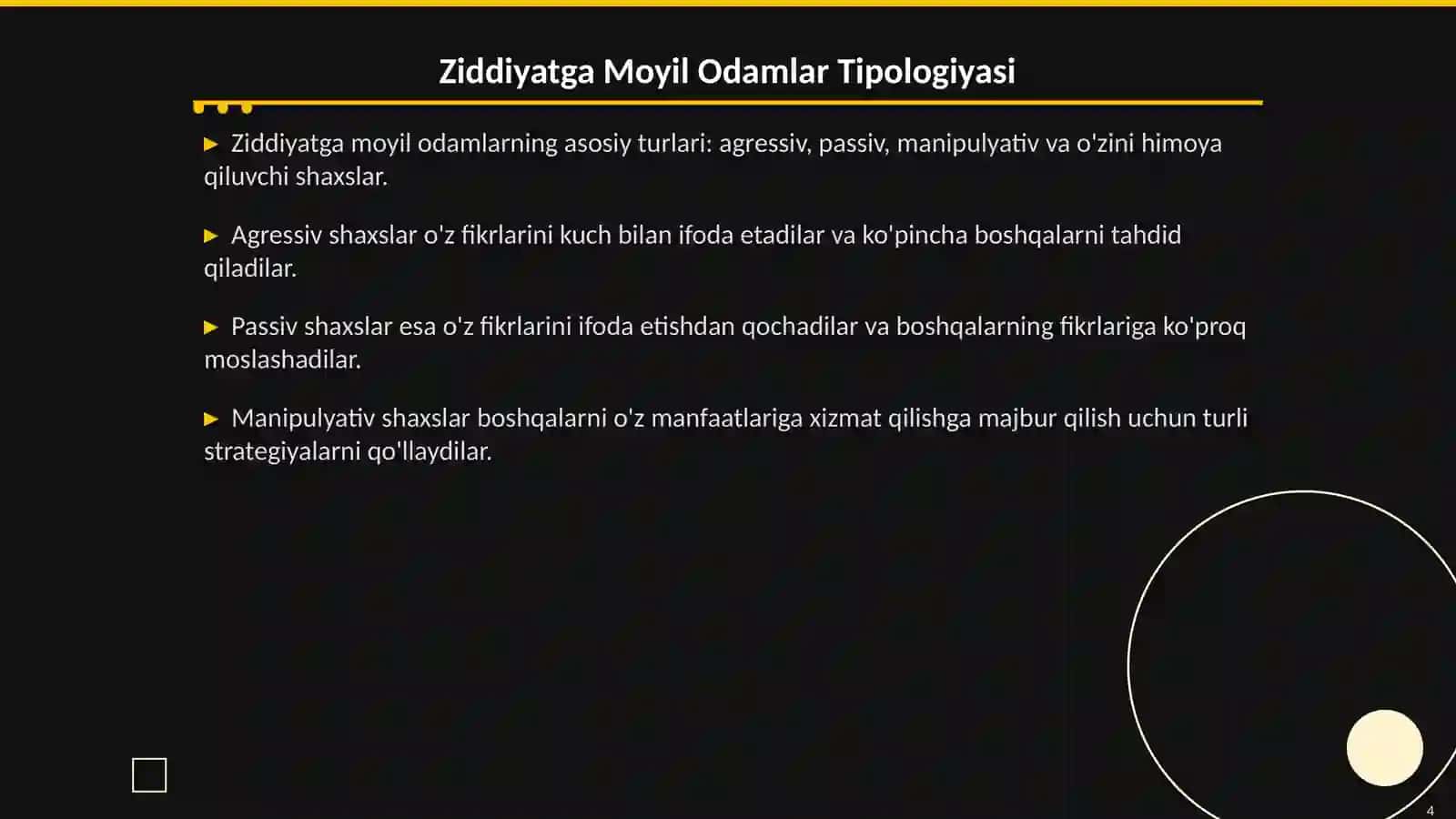 Ziddiyatni Keltirib Chiqarishga Moyil Bo‘lgan Odamlar Tipologiyasi 4
