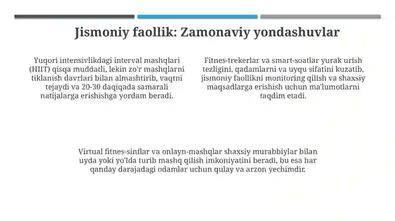 Sogʻlomturmushtarzigazamonaviyyondashuvlar 4