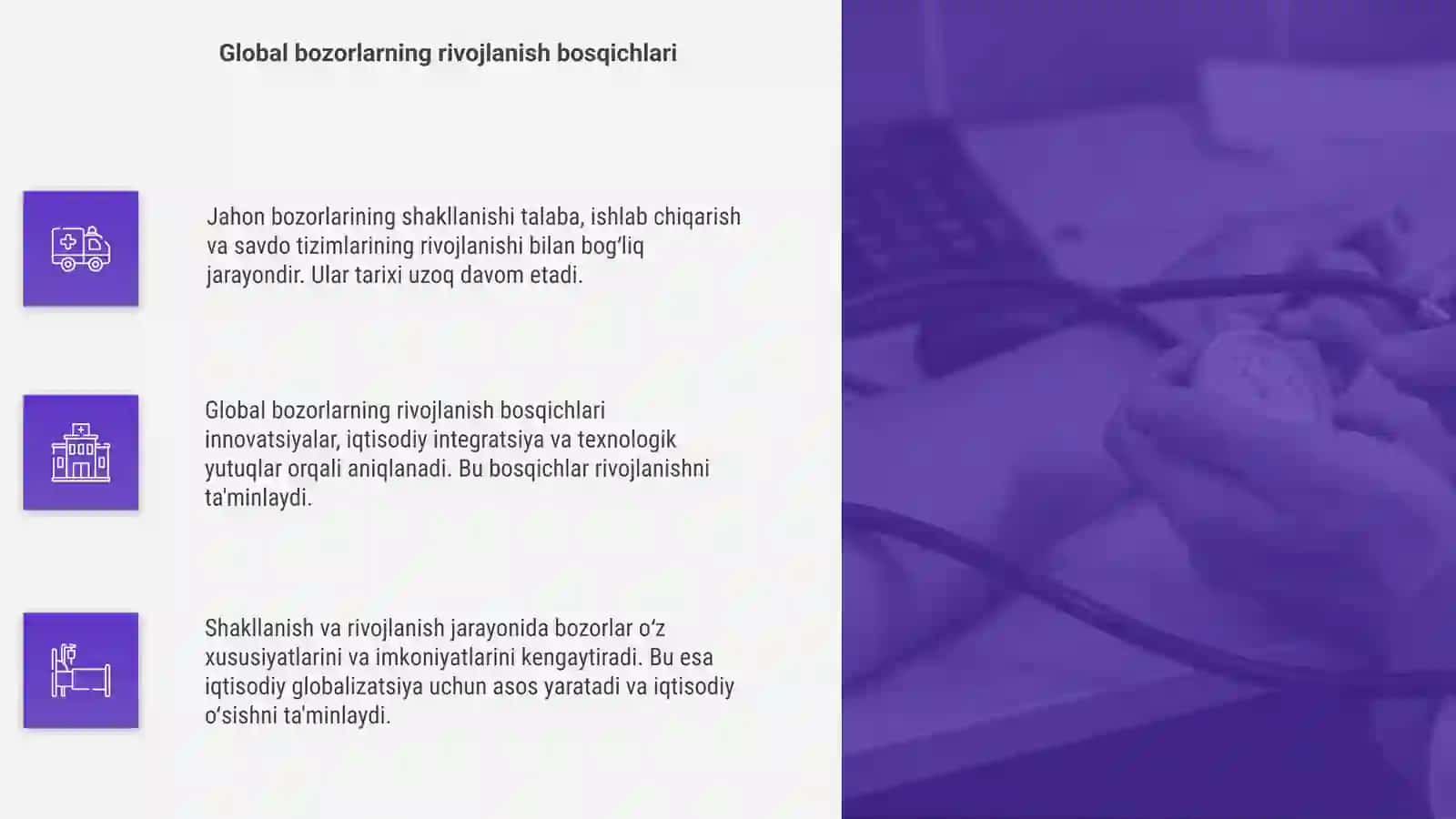 Jahon bozorlarining shakllanishi va ularning xususiyatlari 4