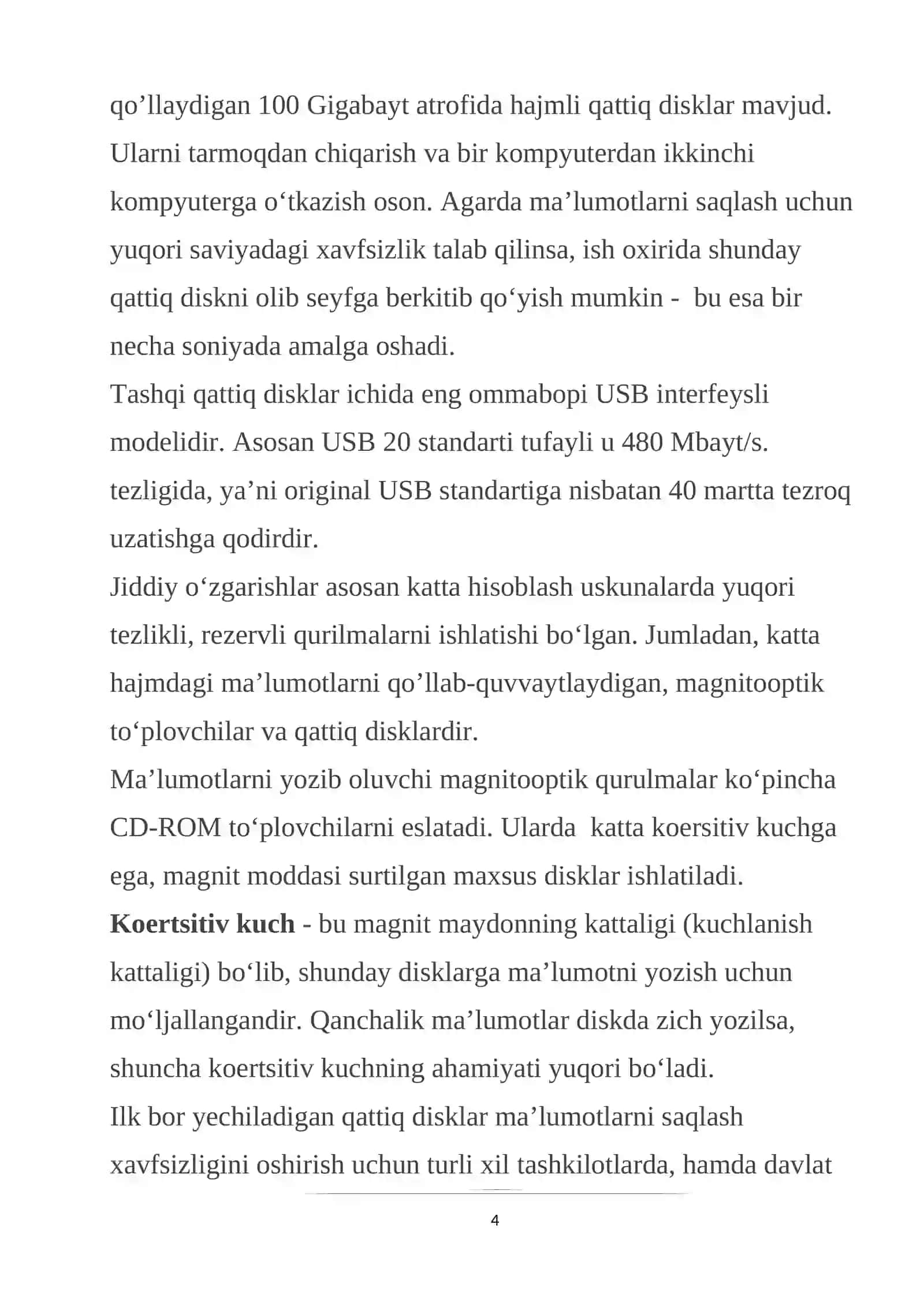 Disklar bilan ishlash. Disk turlari 4