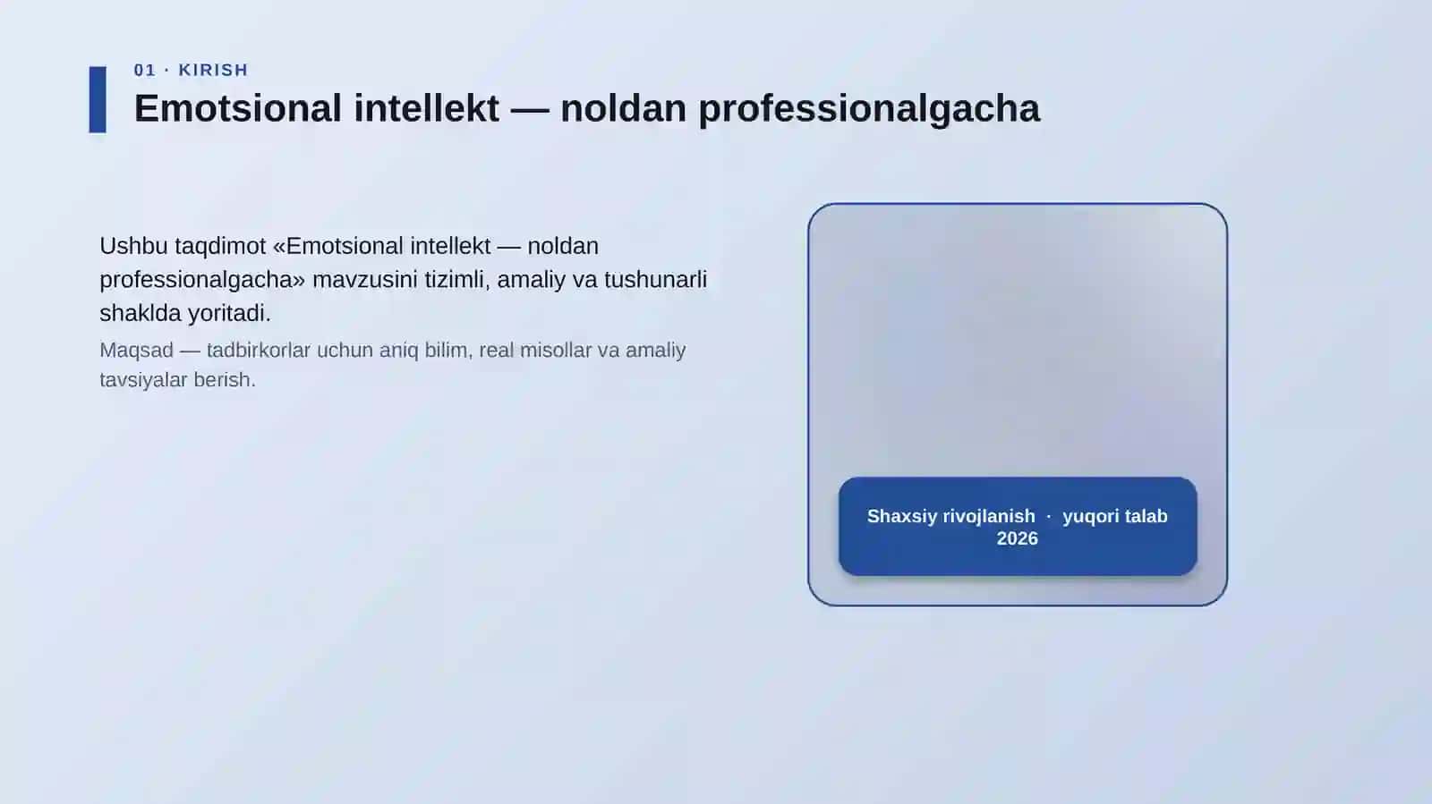 Emotsional intellekt — noldan professionalgacha 4