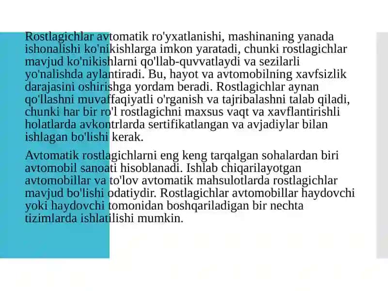 Avtomatik rostlagichlar 4
