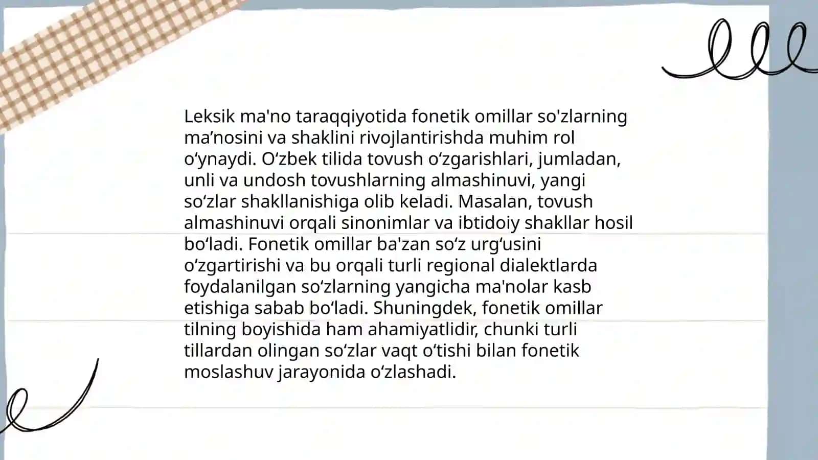 Leksik ma'no taraqqiyotiga olib keluvchi lisoniy va nolisoniy omillar 4
