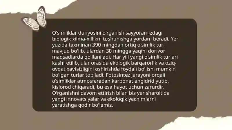 Tabiatshunoslik darslarini tashkil etish 4