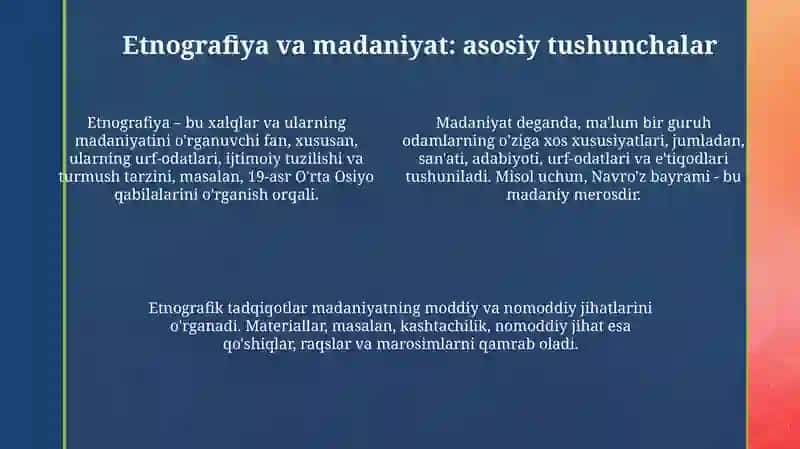 Folklorning ta'rifi va etnokulturadagi ahamiyati 4