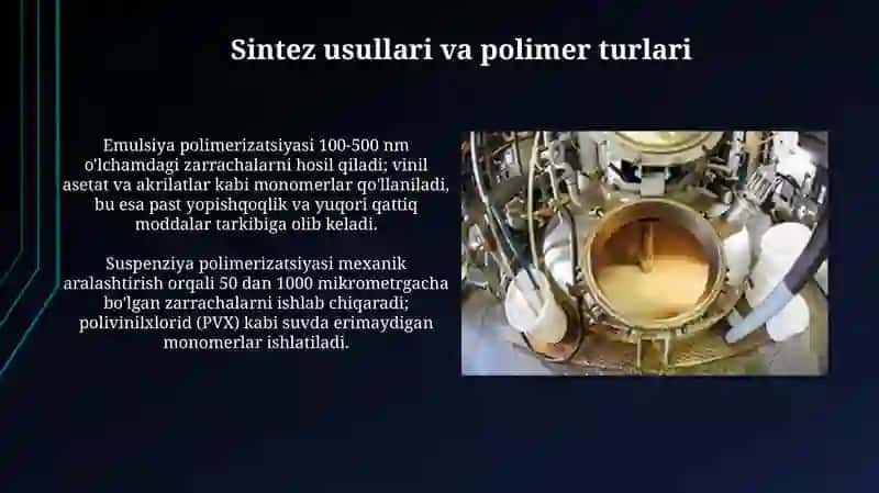 Polimerlarning suvli dispersiyalari 4
