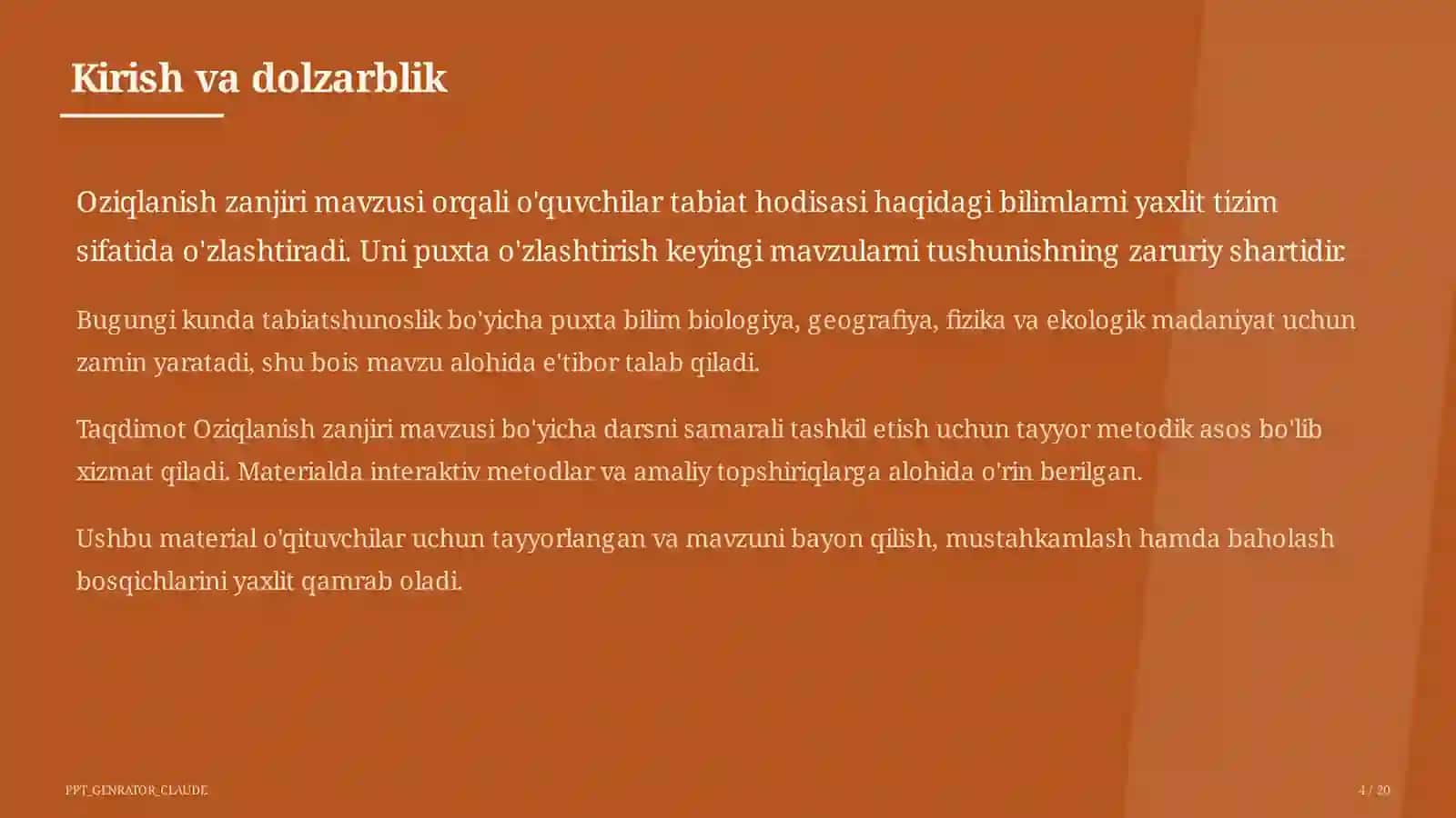 Oziqlanish zanjiri (3-sinf) 4