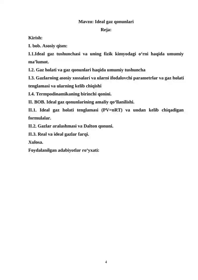 IDEAL GAZ QONUNLAR 4