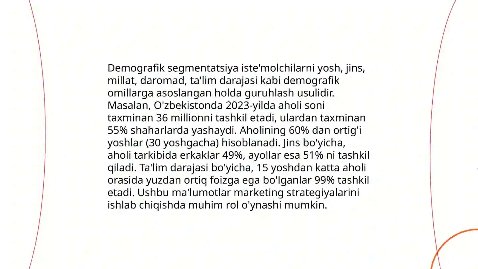 Bozor segmentatsiyasi vositasida ehtiyojlar tahlili 4
