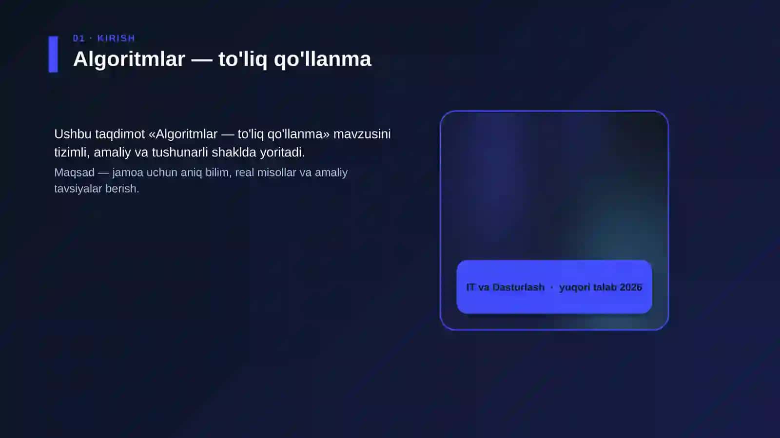 Algoritmlar — to'liq qo'llanma 4