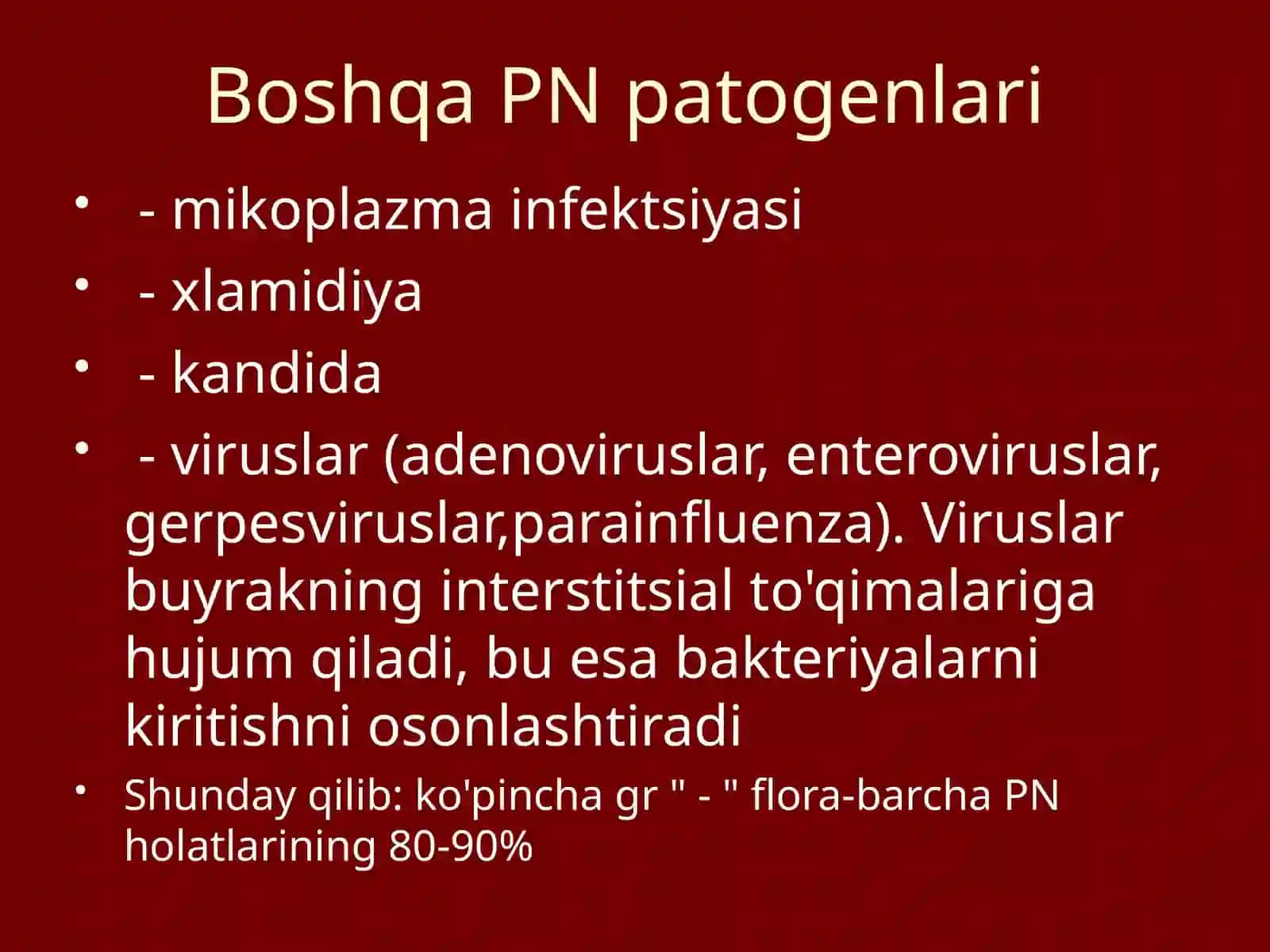 Piyelonefrit mavzusi 4