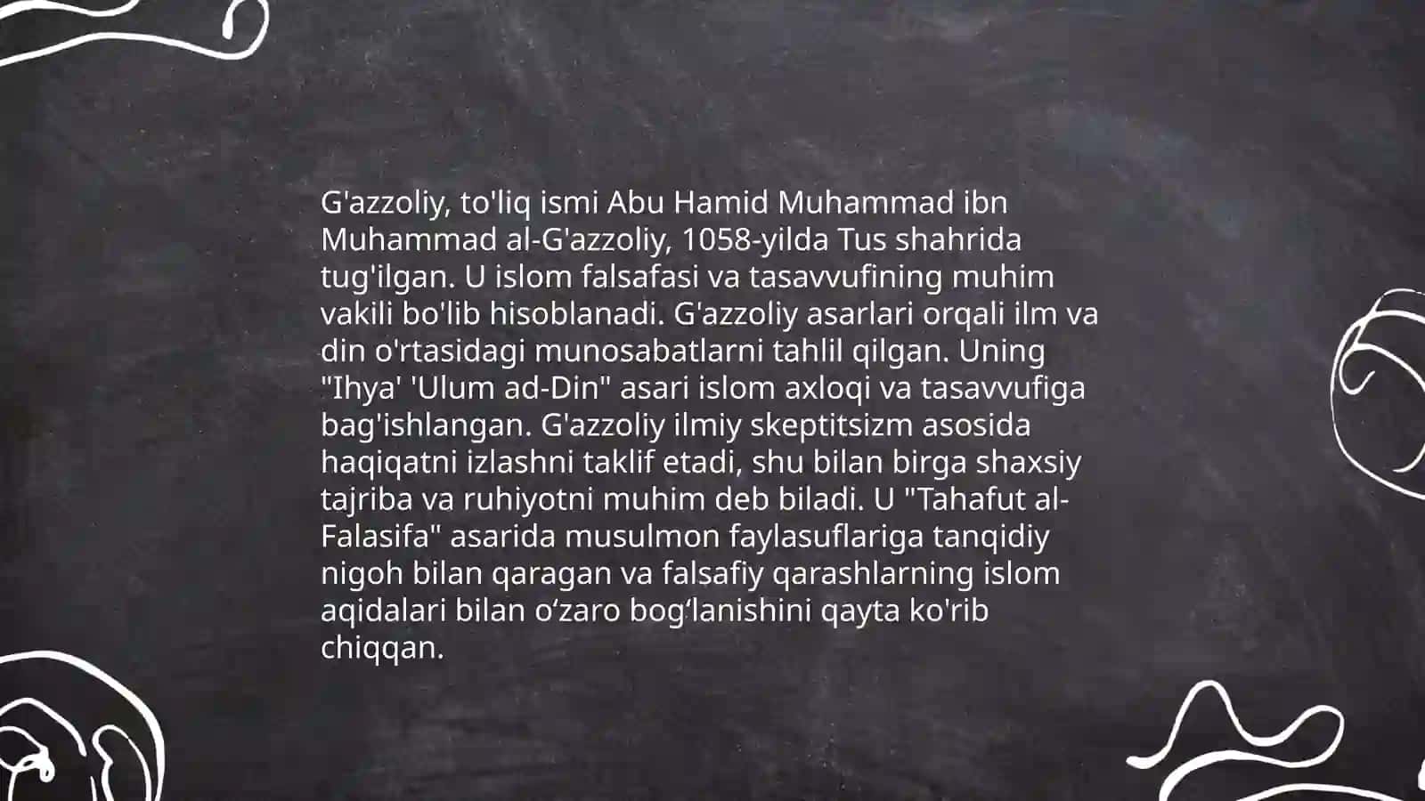 Abu Nasr Farobiy va G'azzoliyning falsafiy ilmiga oid qarashlarining qiyosiy tahlil etish 4