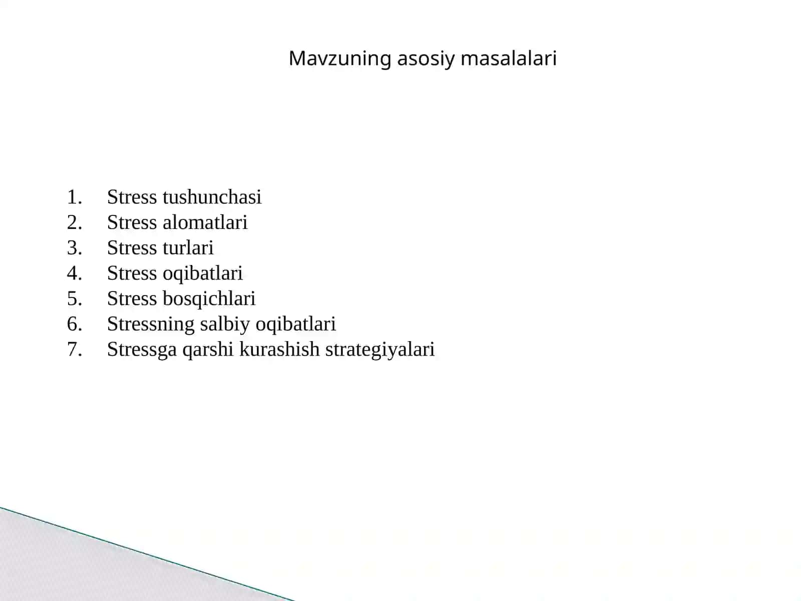 Menejment - Nizolar va stresslarni boshqarish 4