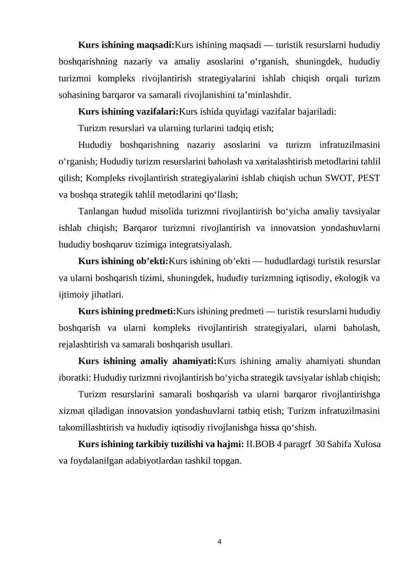 TURISTIK RESURSLARNI HUDUDIY BOSHQARISH VA KOMPLEKS RIVOJLANTIRISH STRATEGIYALARI 4