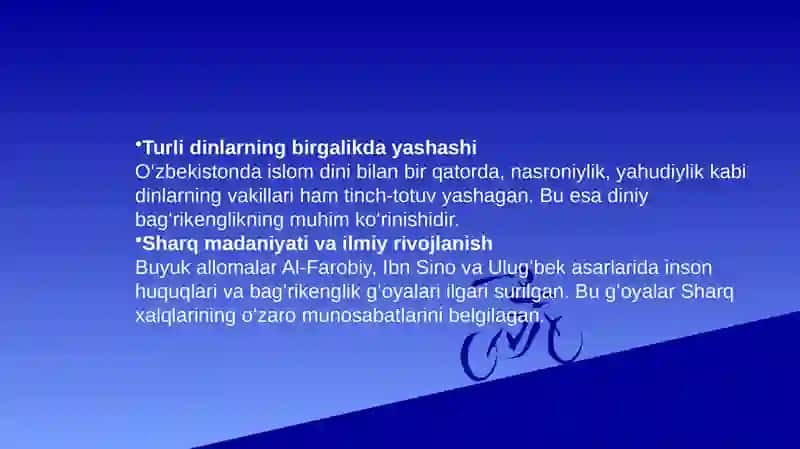 O‘ZBEKISTNDA TOLERANTLIK VA MILLATLARARO TOTUVLIKNI TAMINLASHNING TARIXIY ILDIZLARI VA DEMOKRATIK PRINSIPLARI 4