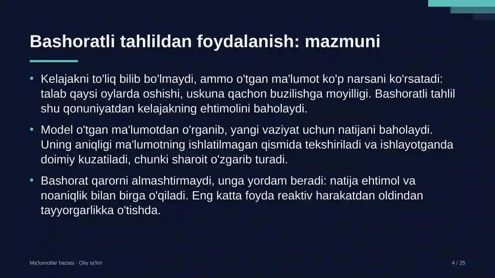 soliq maslahatchilari tashkilotlarida bashoratli tahlildan foydalanish 3935 4