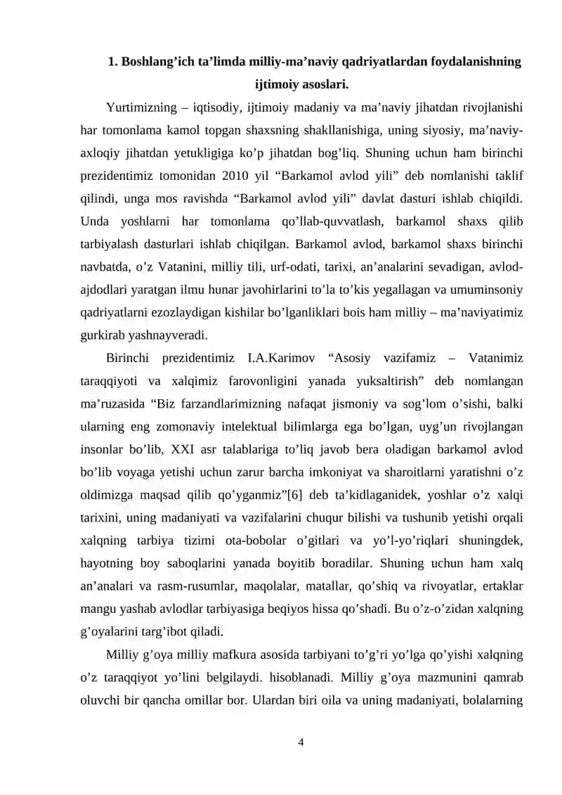 O’QUVCHILARNI MA’NAVIY – AXLOQIY TARBIYALASH 4