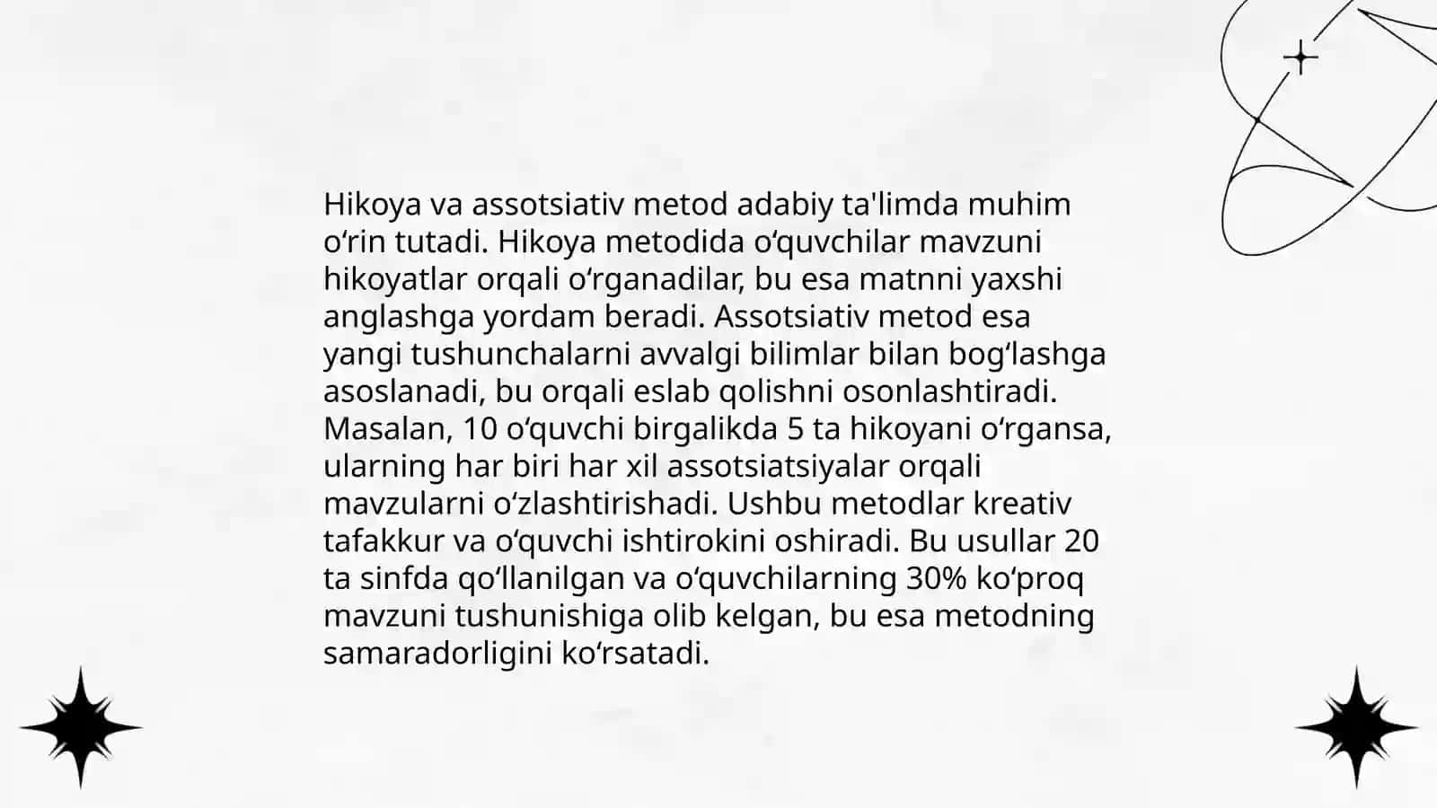 Assosiativ metod hikoyani 4