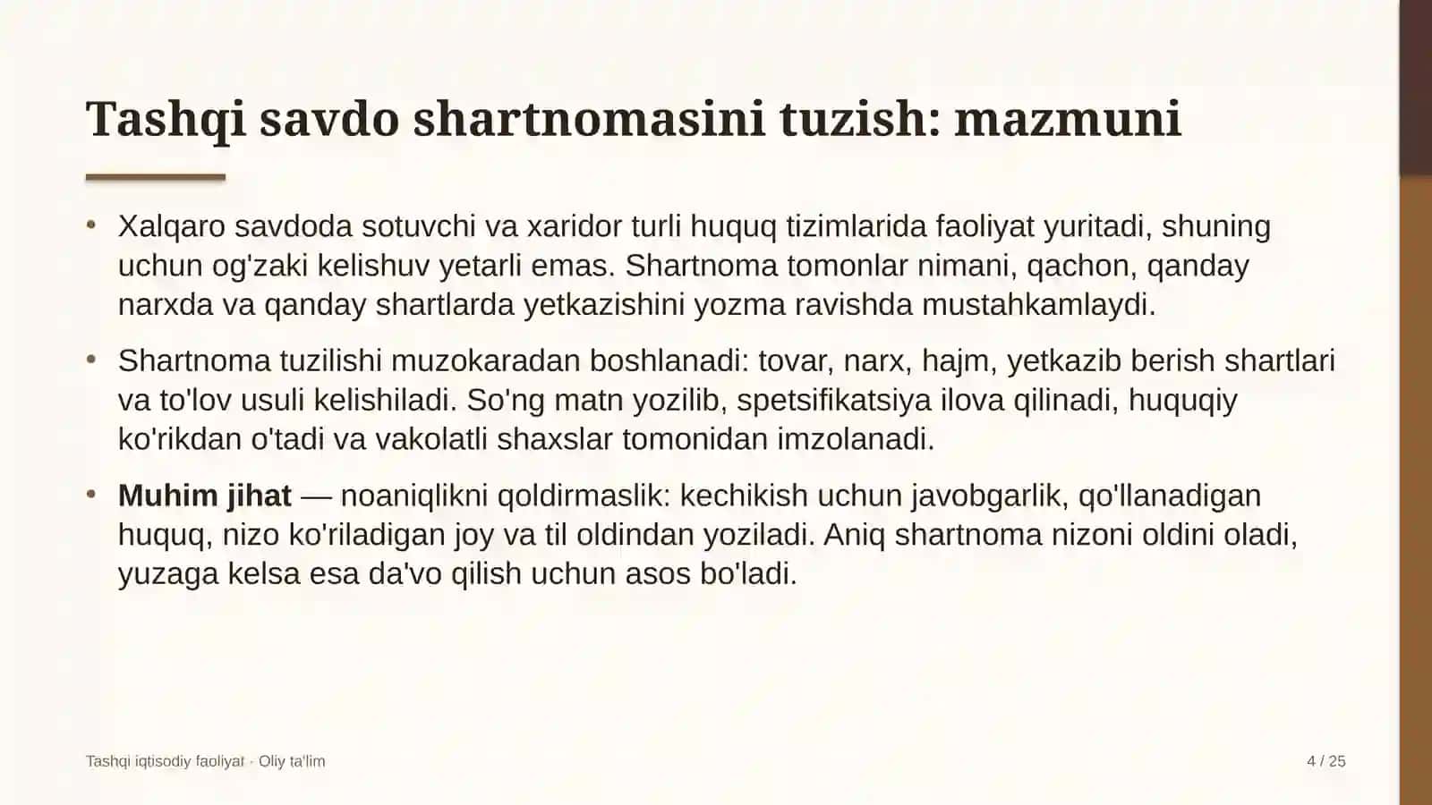 Elektron hukumat tizimida tashqi savdo shartnomasini tuzish 4