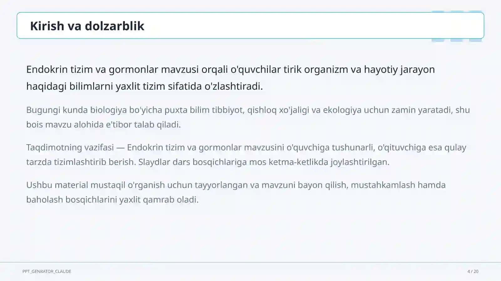 Endokrin tizim va gormonlar (8-sinf) 4