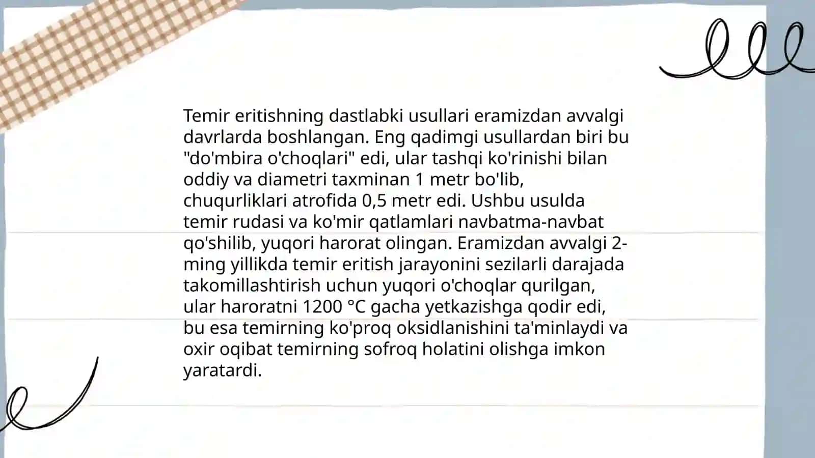 Metallurgiya texnikasining tarixi va rivojlanishidagi asosiy yunalishlari 4