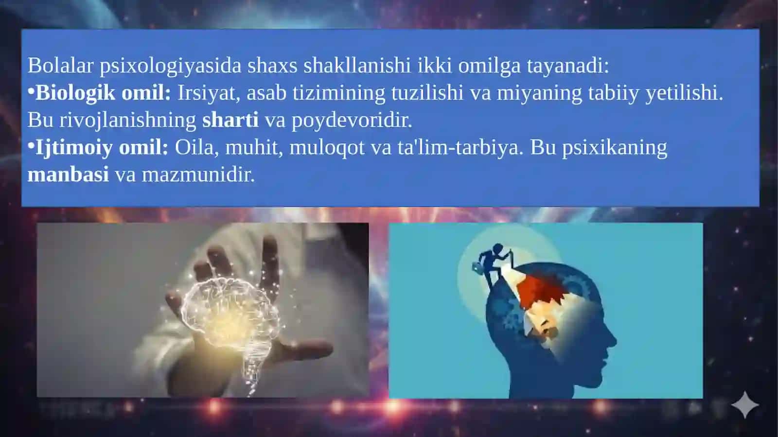 Psixikaning paydo boʻlishi va rivojlanishi 4