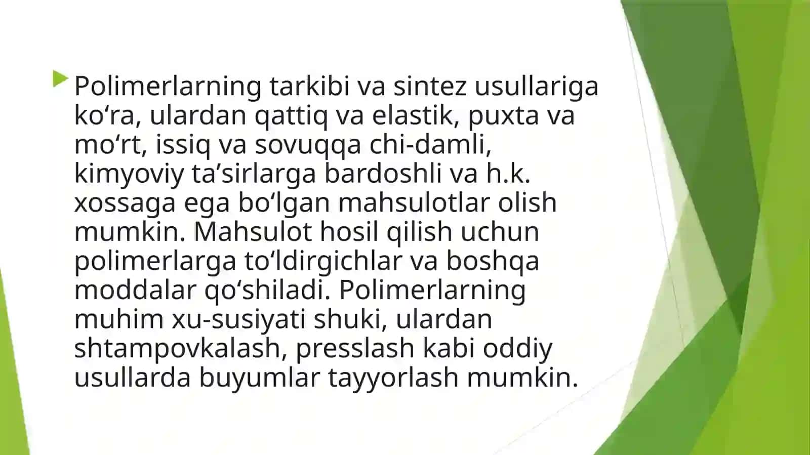 Polimerlarning sintezida neft fraktsiyalaridan monomerlar olish kimyoviy reaksiyalari 4