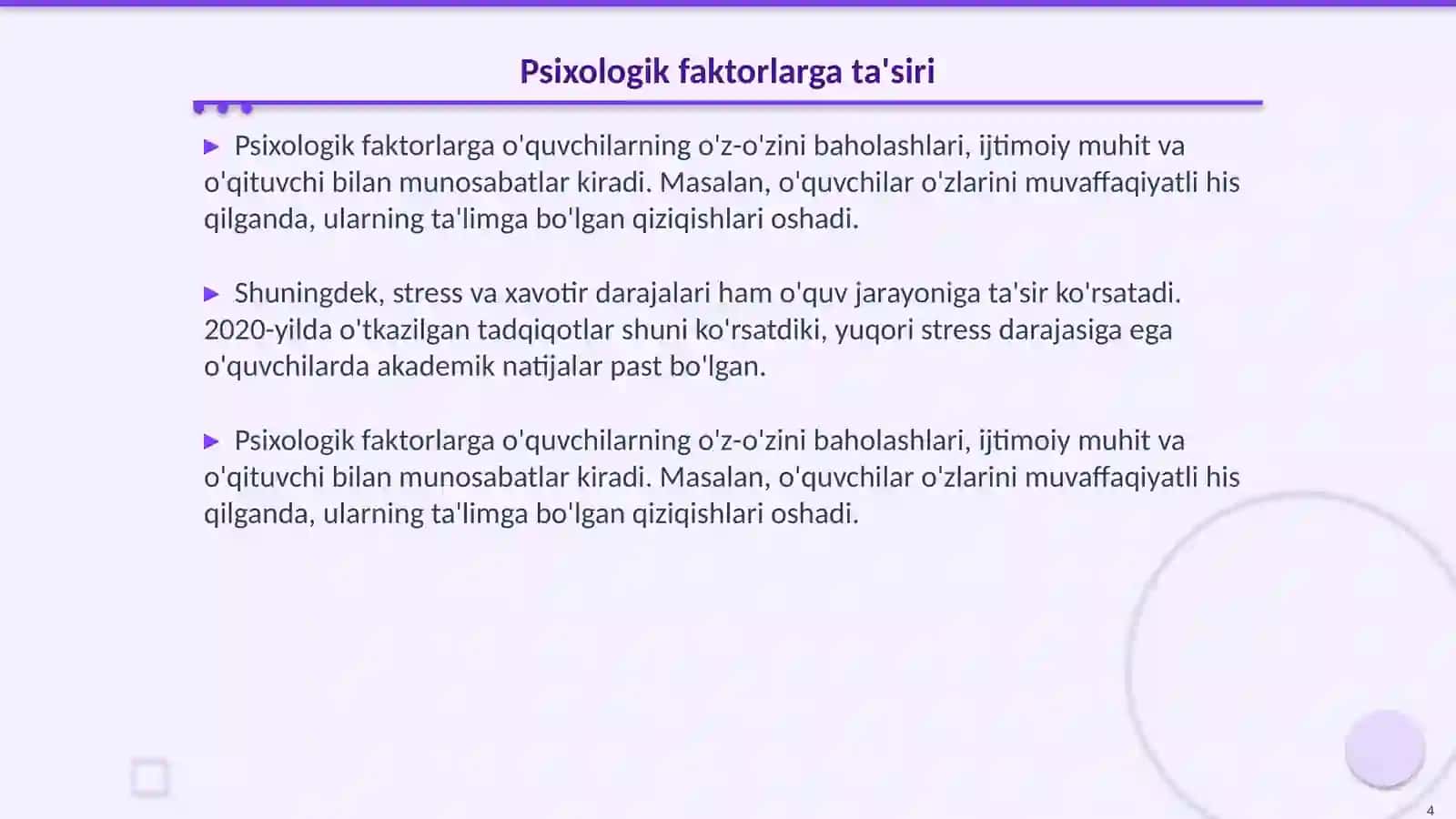 Talim psixologiyasi 4