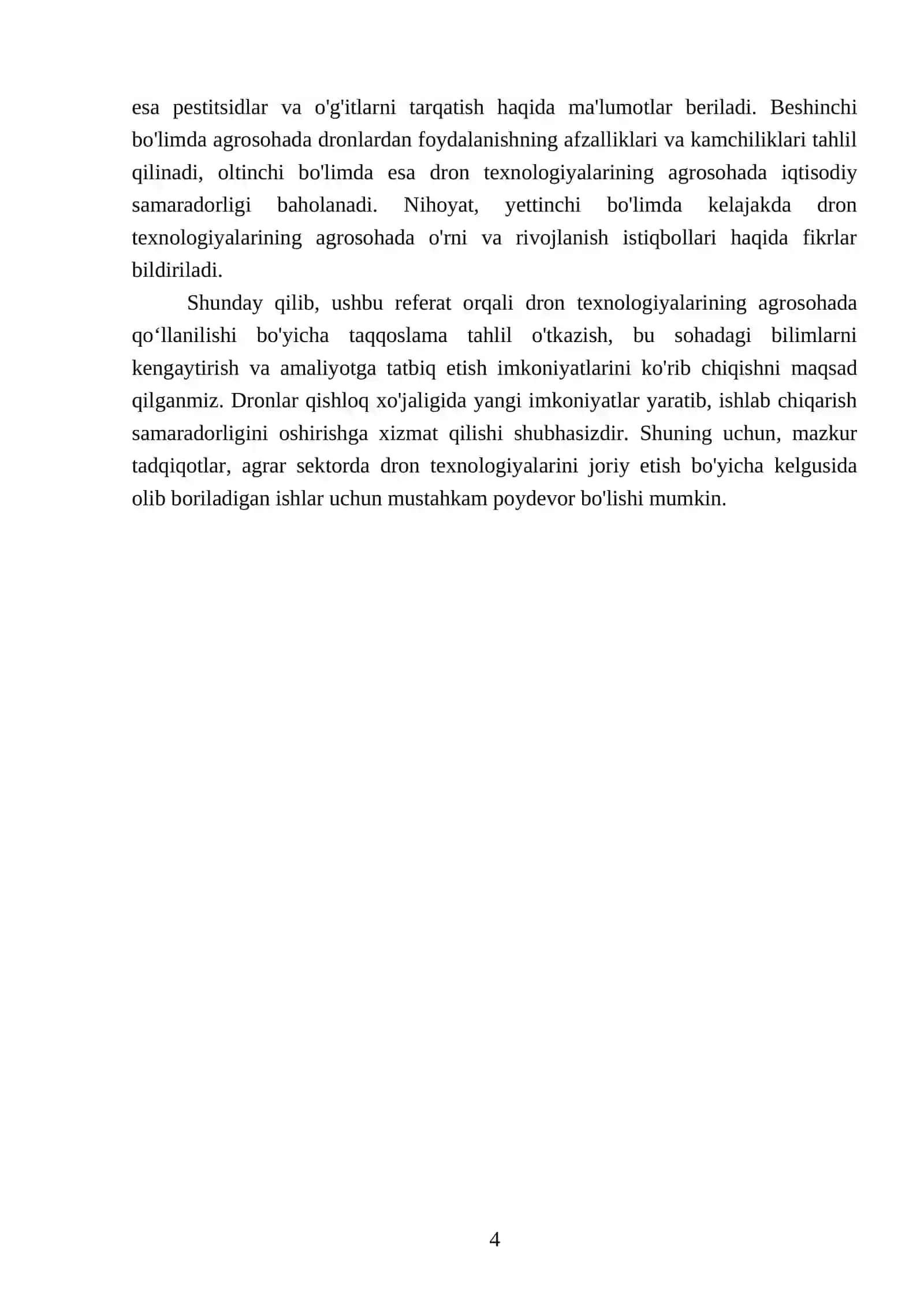 Dron texnologiyalarining agrosohada qoʻllanilishi boʻyicha taqqoslama tahlil 4