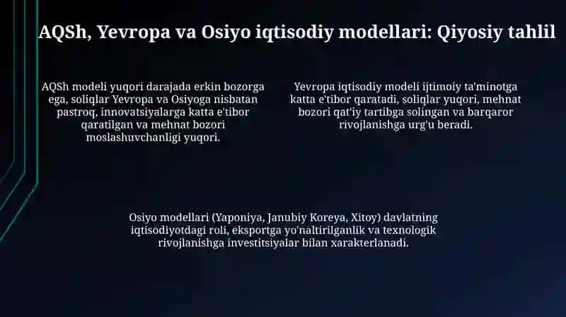 Iqtisodiy tizimlar 4