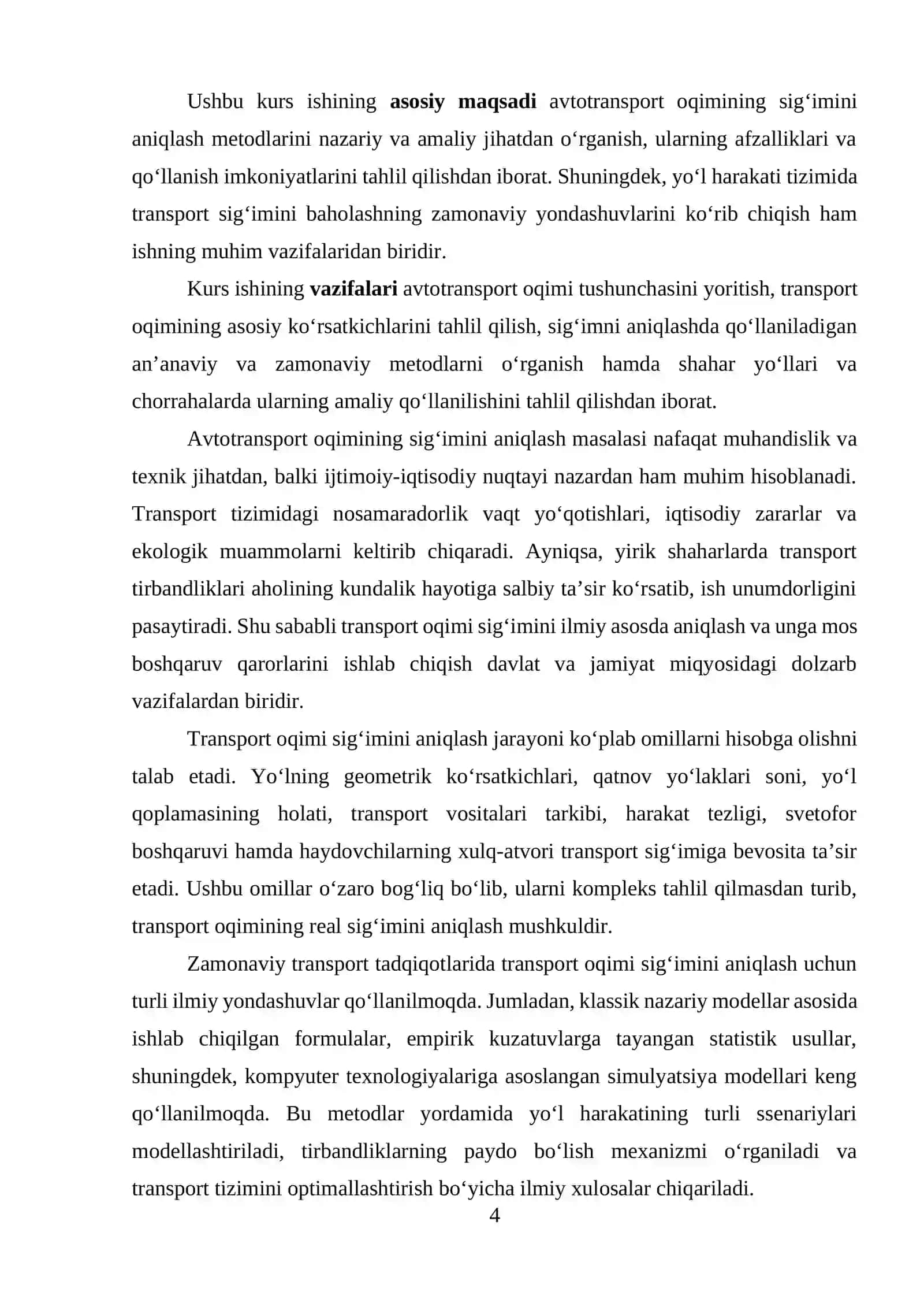 Avtotransport oqimi va uning nazariy asoslari 4