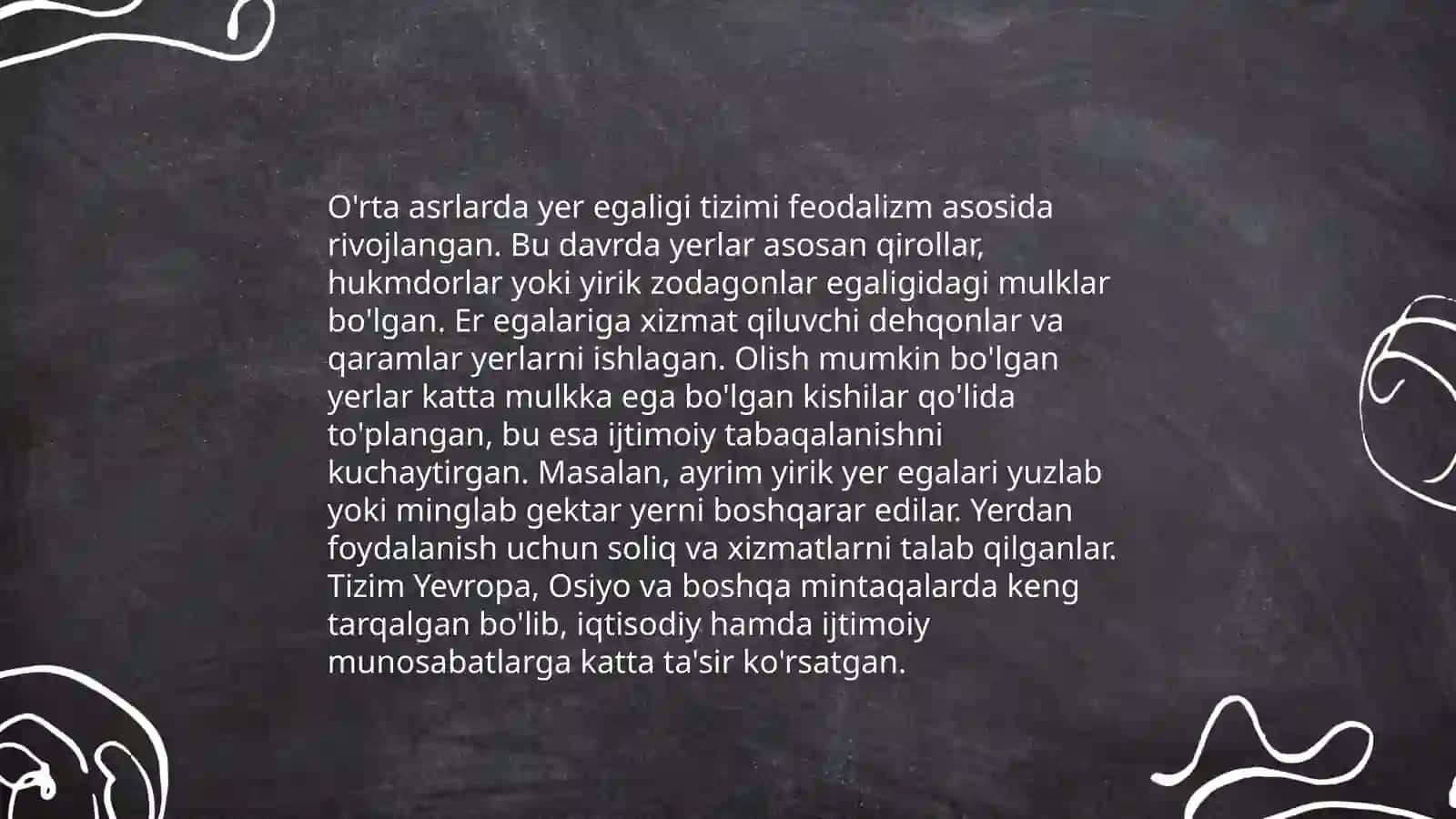 Feodalizmning iqtisodiy tizimi 4