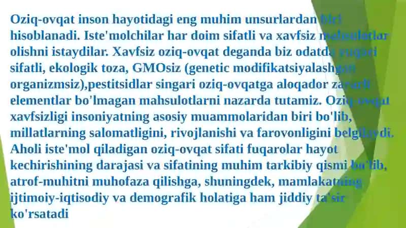 Oziq-ovqat muammosi 4