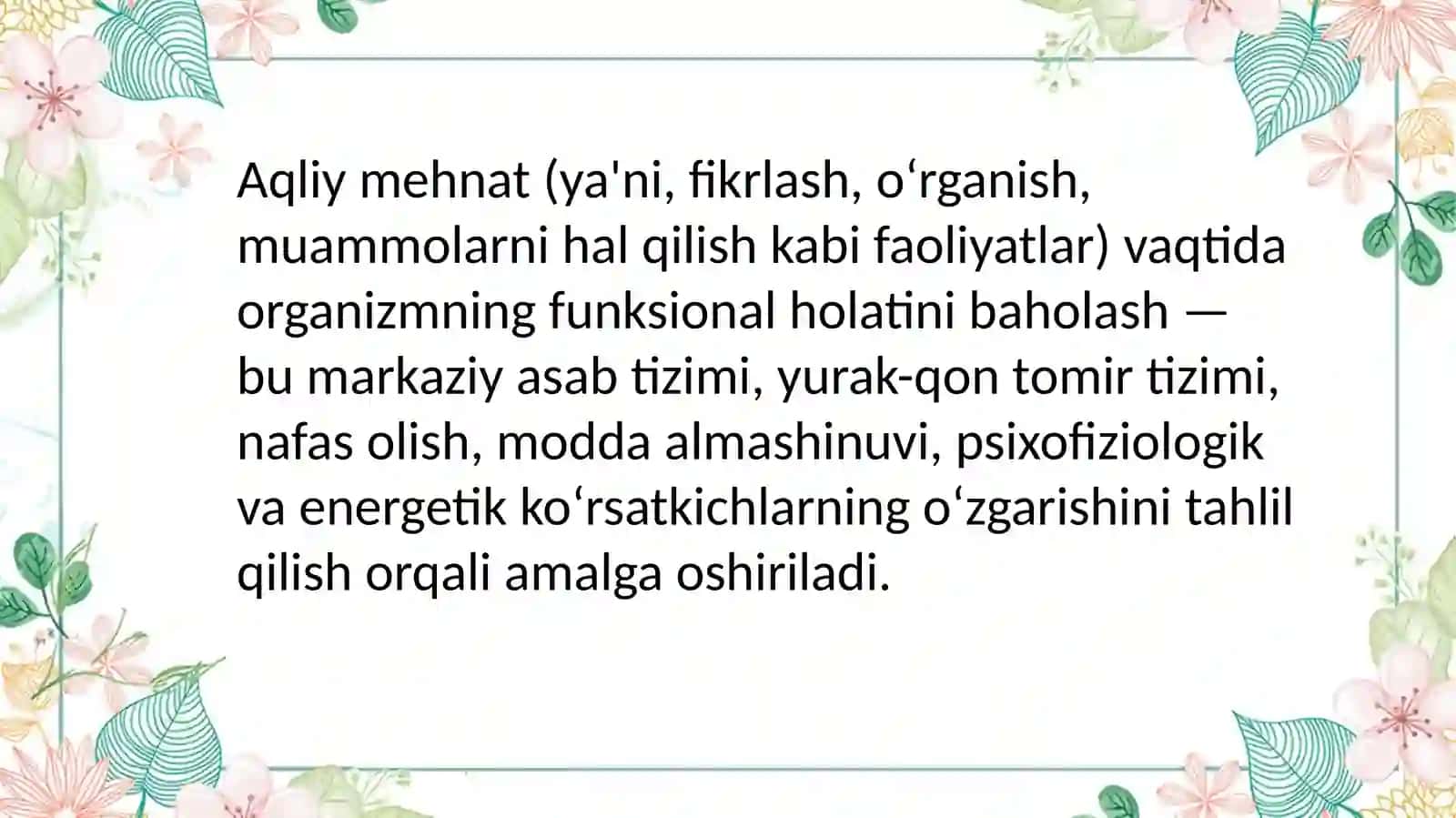 Toshkent Tibbiyot Akademiyasi Termiz filiali davolashishi-1 fakulteti guruh talabasi 4