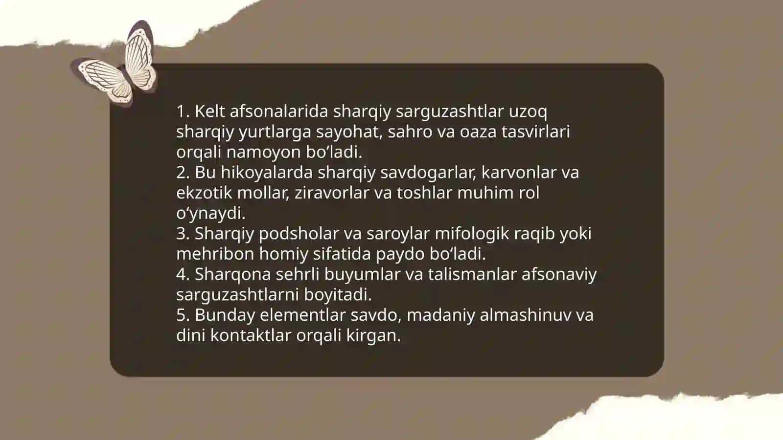 Kelt sagalarida sharqona syujetlarning paydo bo'lishi va tarixi 4