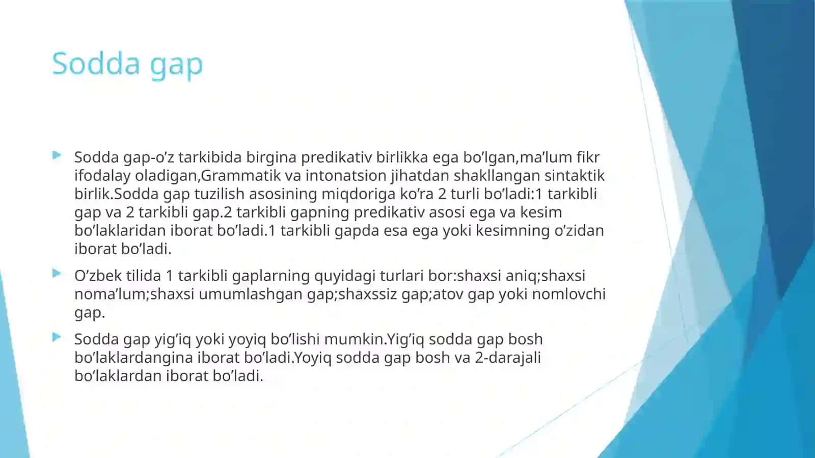 Gap va uning turlari 4
