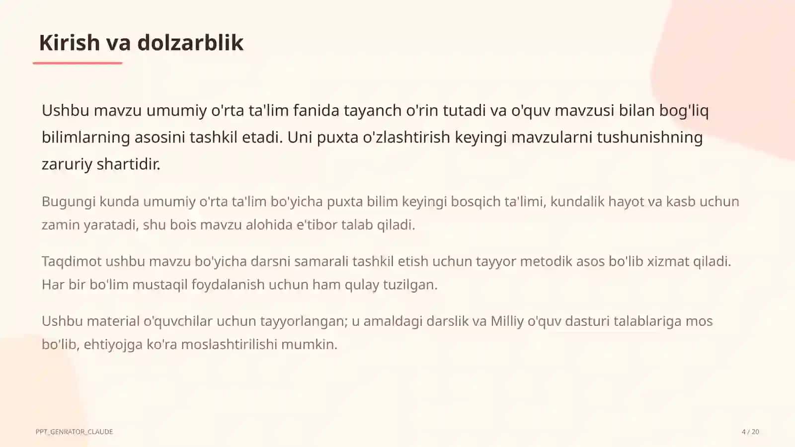 Differensiallashtirilgan ta'lim: turli darajadagi o'quvchilar bilan bitta darsda ishlash 4