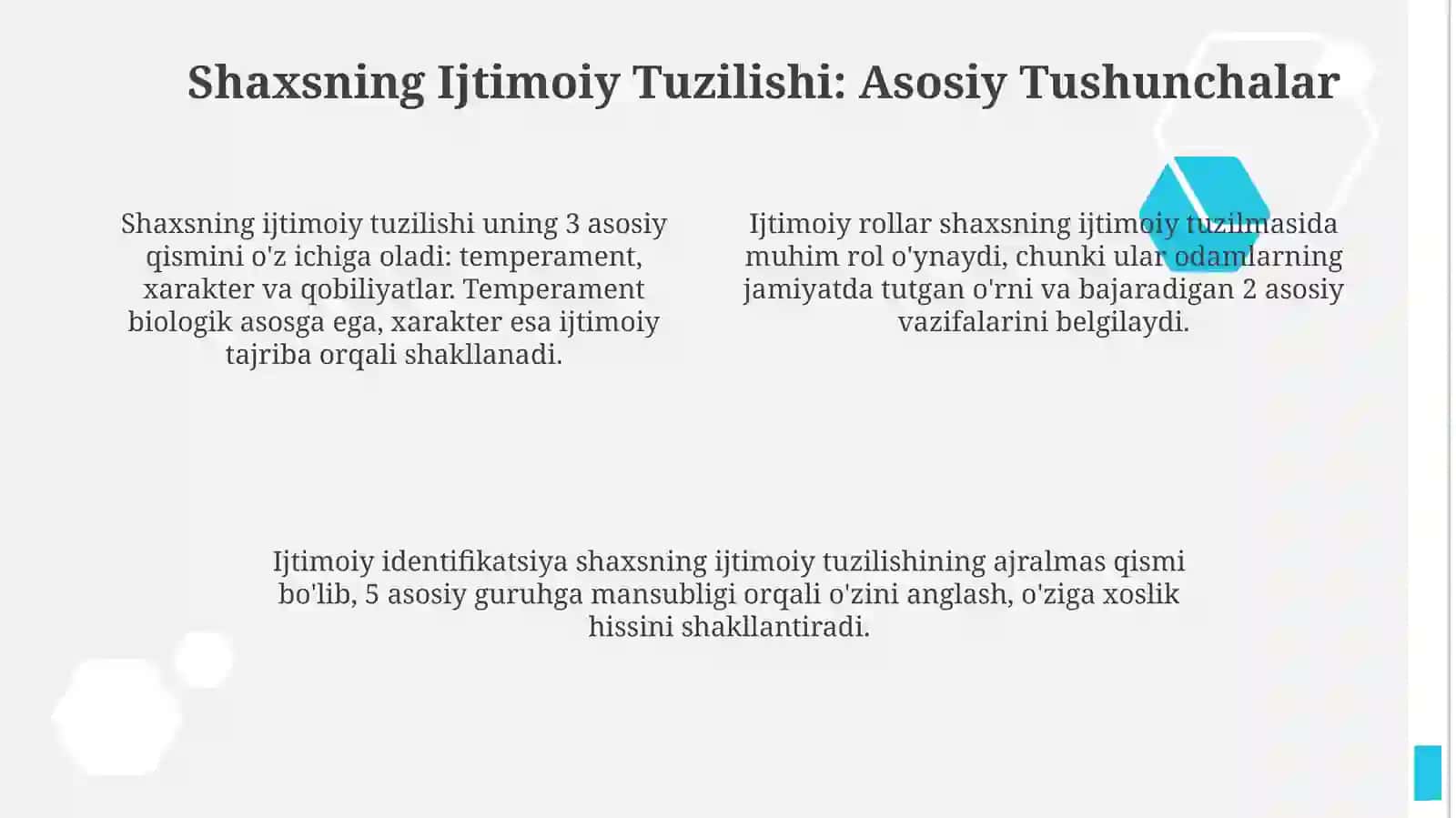 Psixologiyada shaxs va jamiyat muammosi 4