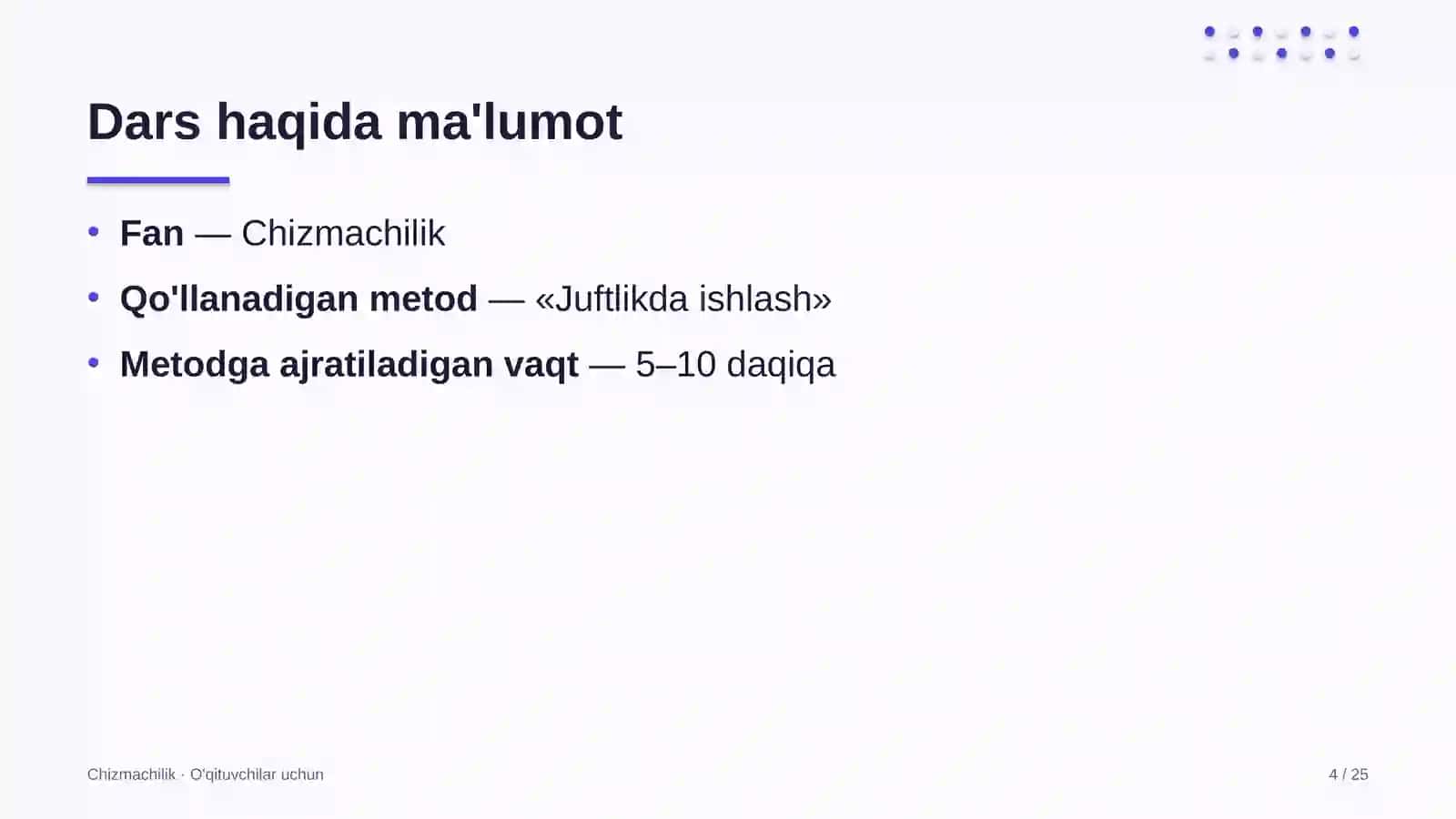 chizmachilik darslarida juftlikda ishlash metodidan foydalanish 1618 4