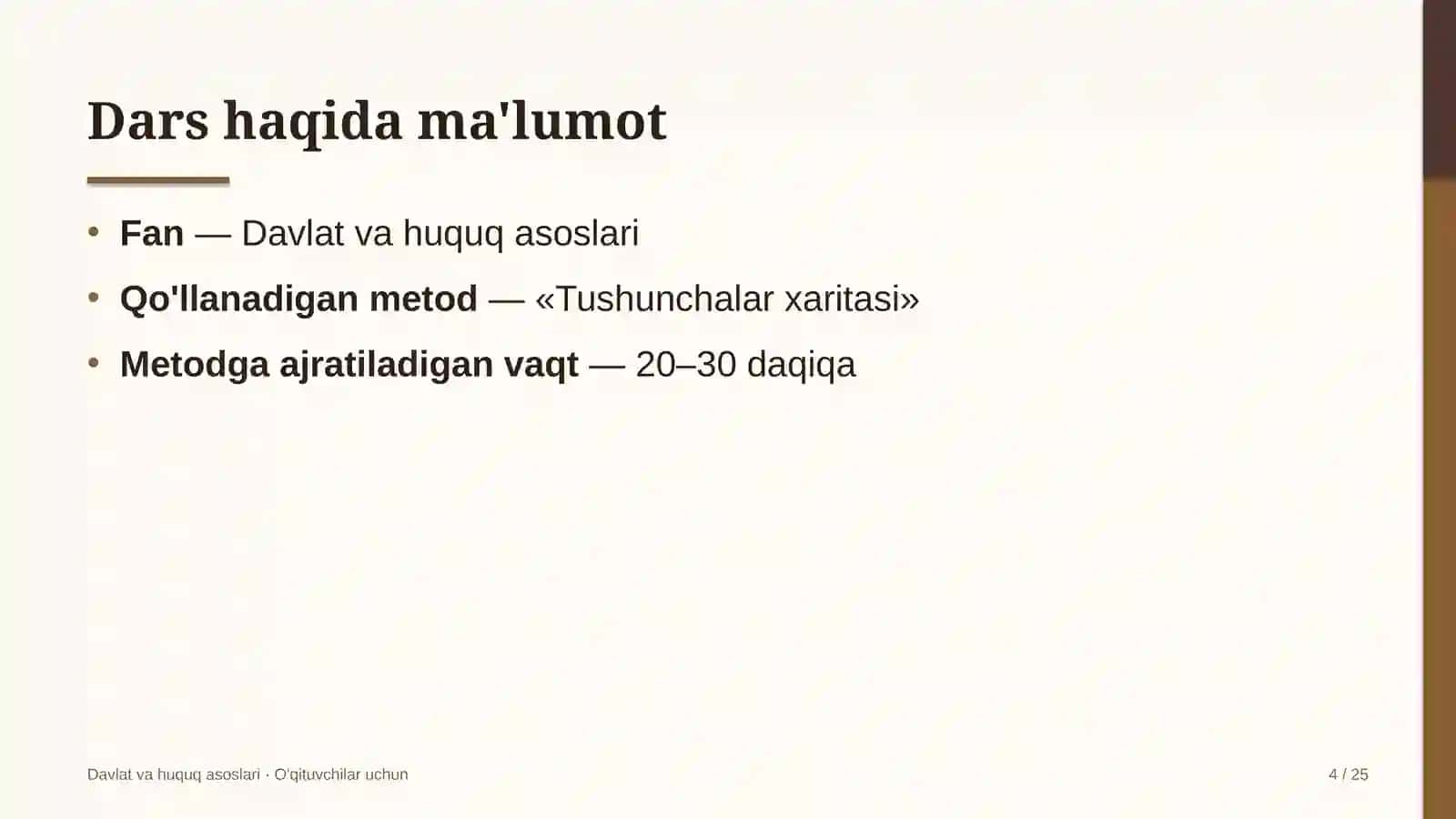 davlat va huquq asoslari darslarida tushunchalar xaritasi metodidan foydalanish 7702 4