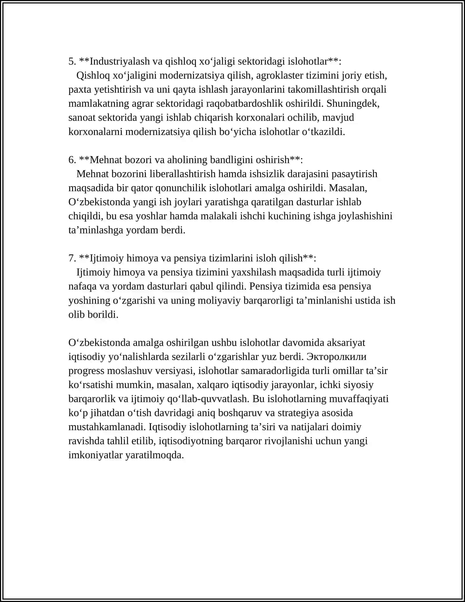 MUSTAQILLIK YILLARIDA DAVLAT BOSHQARUVI TIZIMIDA AMALGA OSHIRILGAN ISLOHATLAR 4