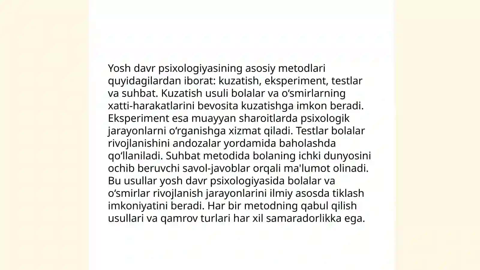Yosh davr psixologiyasi fanining mazmuni 4
