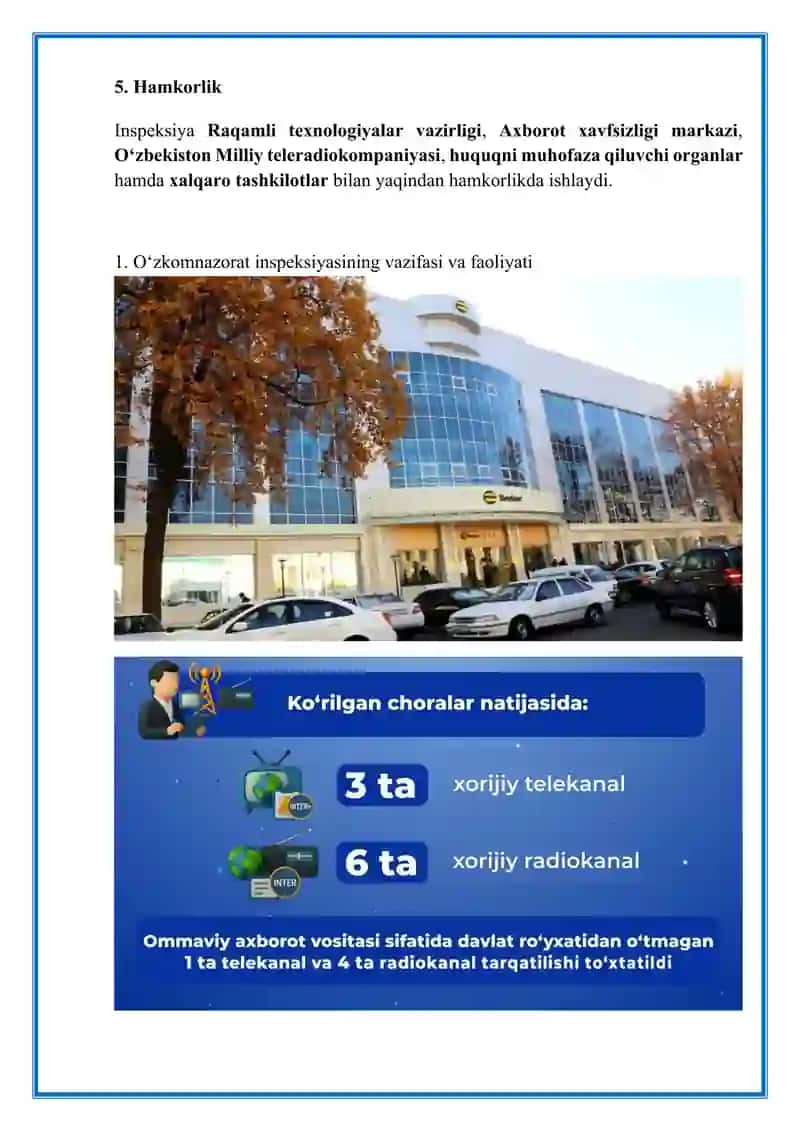 Kibermakonda axborot xavfsizligi – 3-laboratoriya ishi “Uzkomnazorat”, DUK, Unicon va Xavfsiz shahar tahlili (to‘liq yechim, DOCX formatda) 4