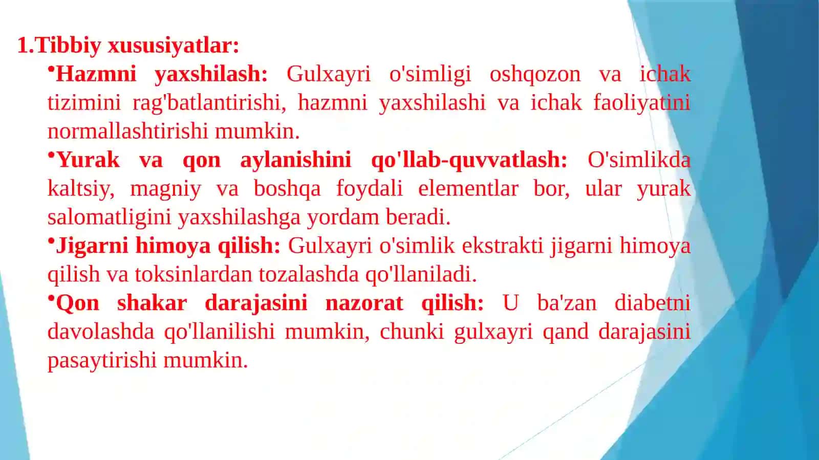 Dorivorgulxayrio'simligihaqidao'simlik 4