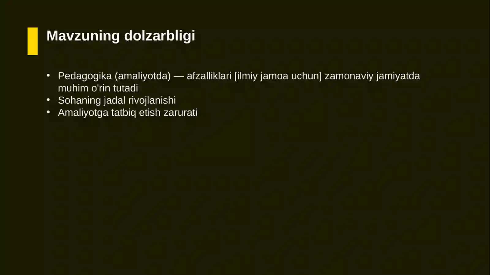 Pedagogika (amaliyotda) — afzalliklari [ilmiy jamoa uchun] 4