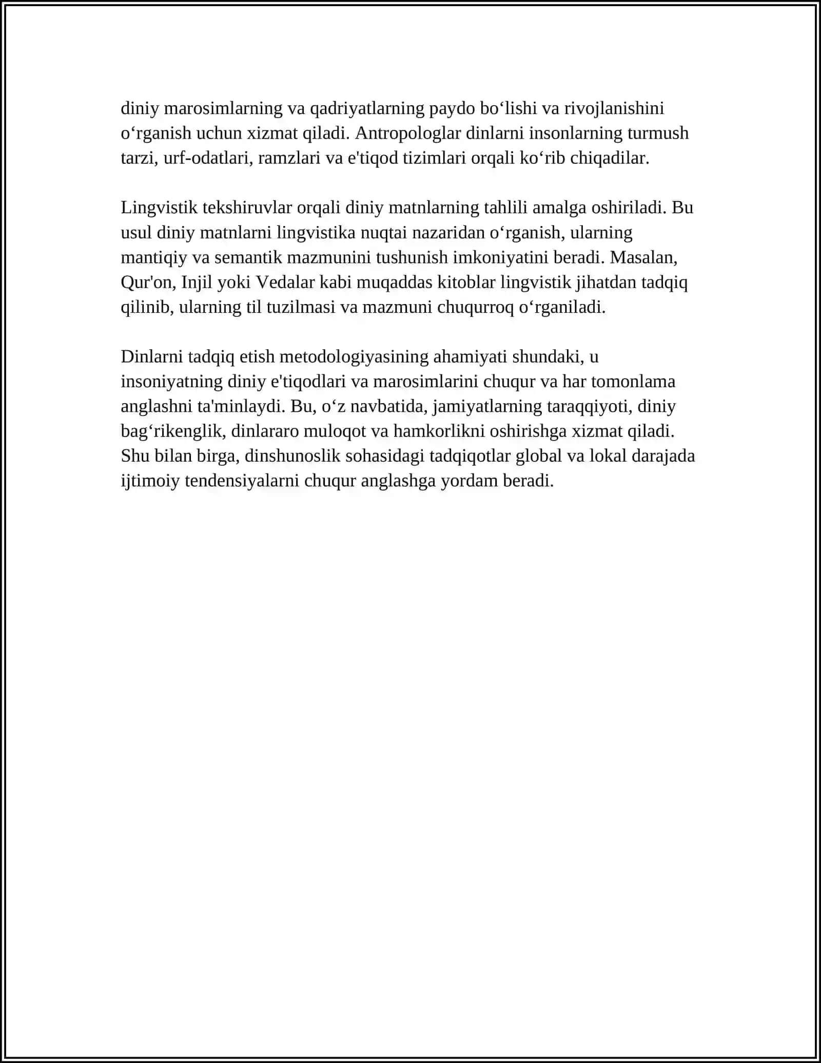 DINLARNI TADQIQ ETISH METODOLOGIYASI 4