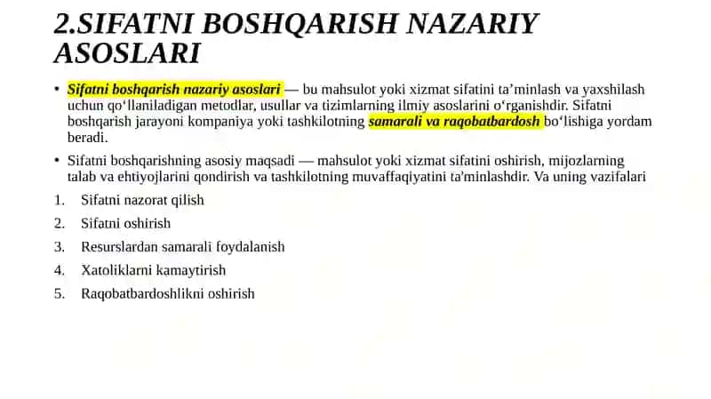 Mahsulot sifati 4