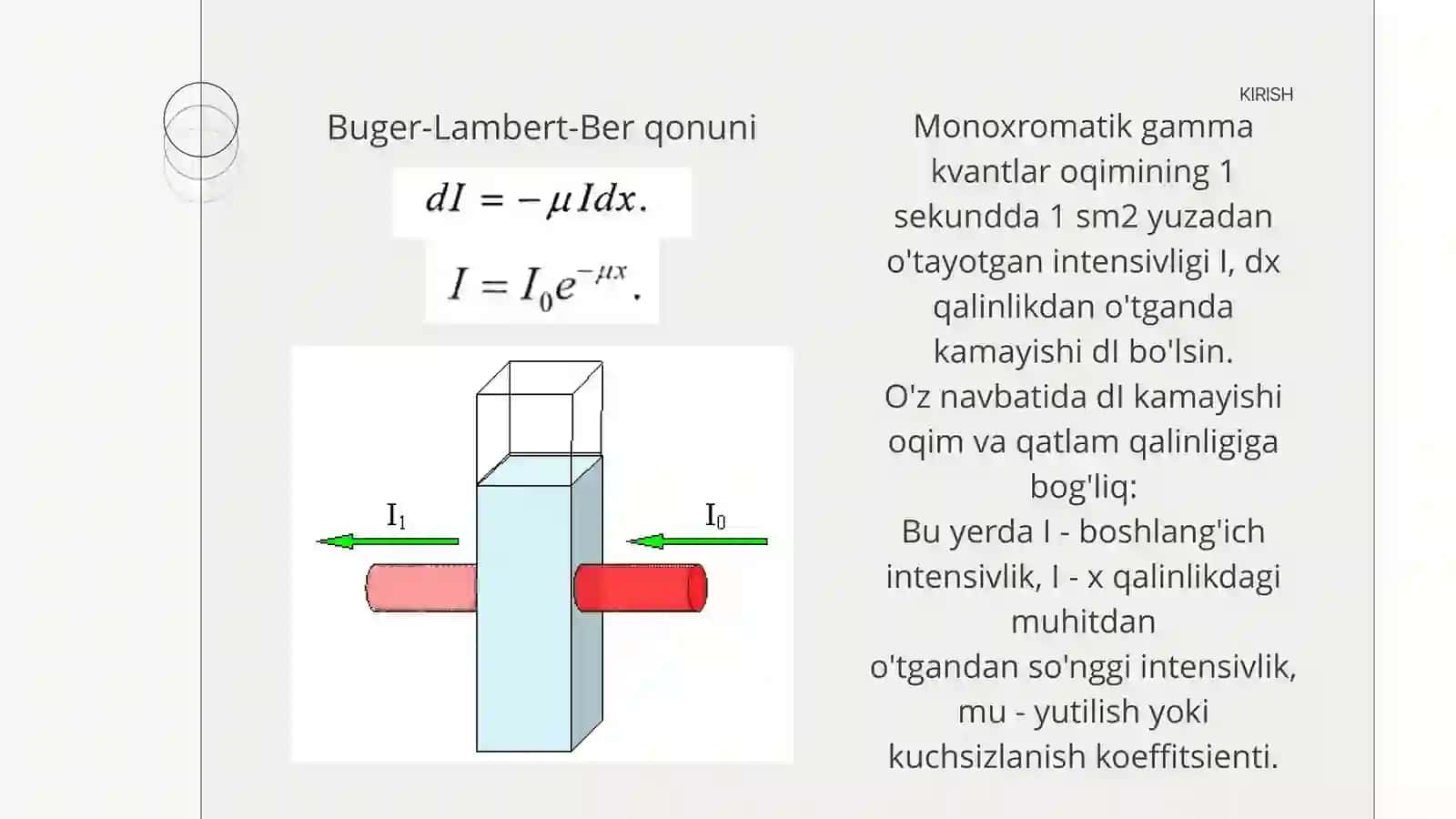 GAMMA NURLARNI MODDALAR BILAN O’ZARO TA’SIRI 4