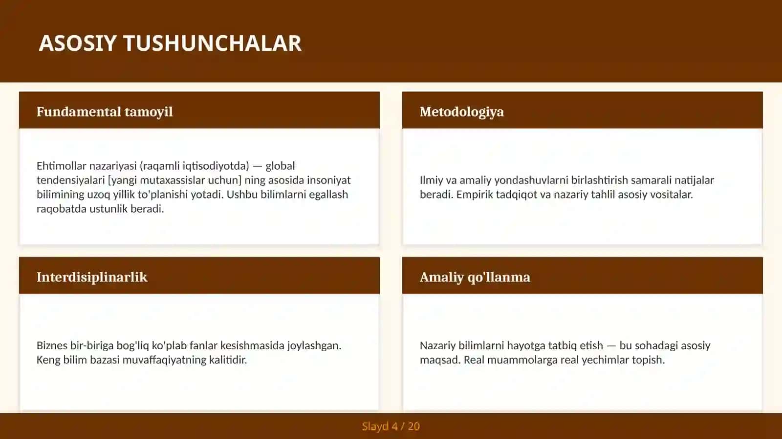 Ehtimollar nazariyasi (raqamli iqtisodiyotda) — global tendensiyalari [yangi mutaxassislar uchun] 4