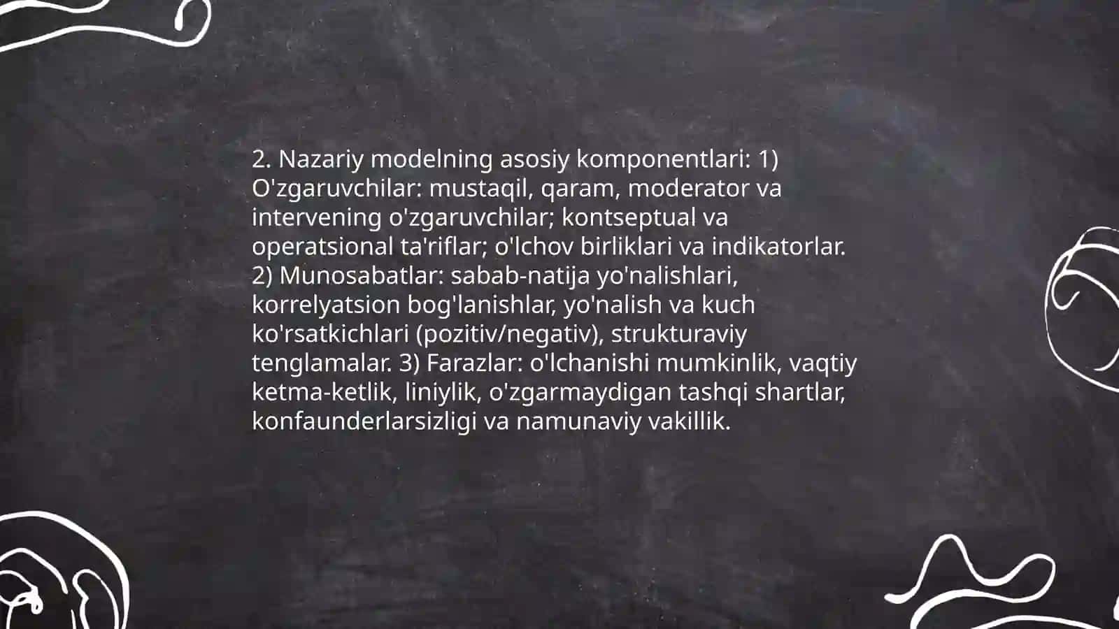 Tadqiqotning nazariy modeli 4